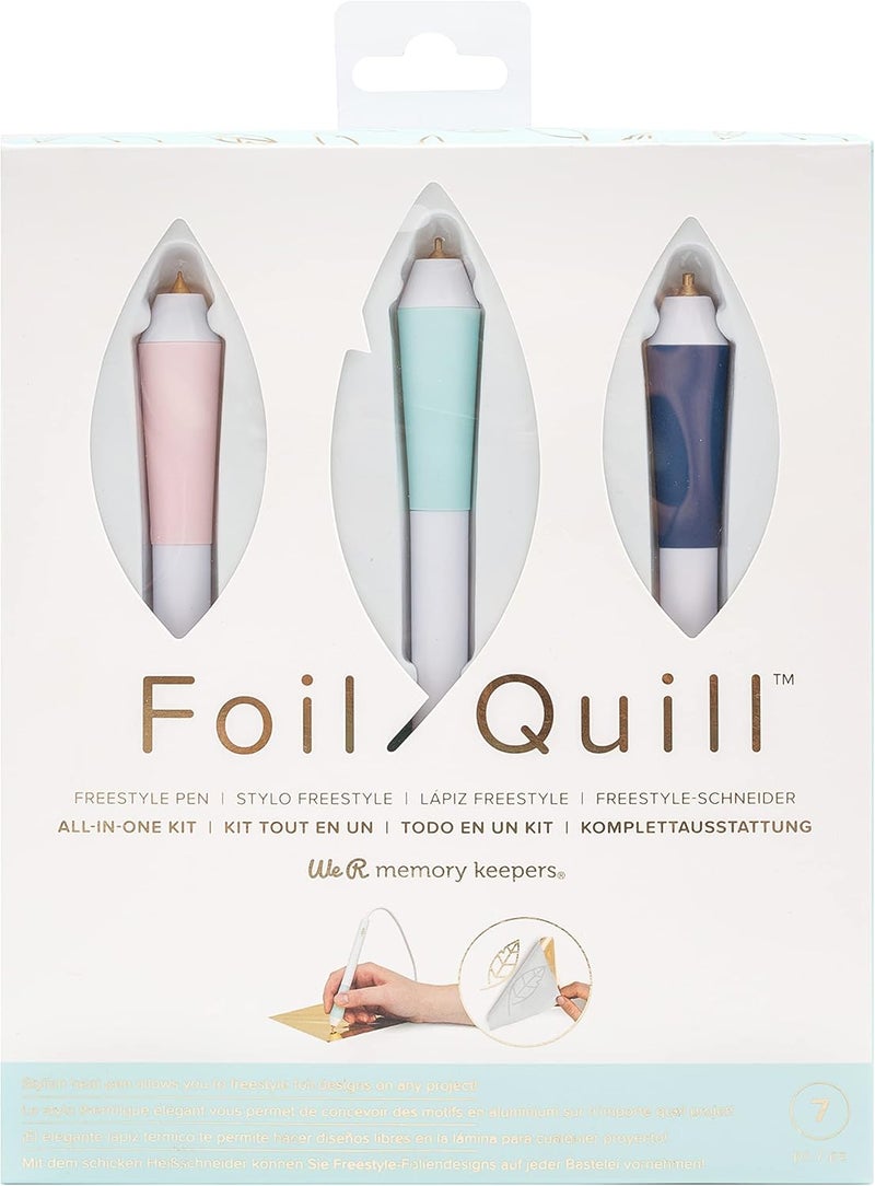 We R Memory Keepers Foil Quill Freestyle Starter Kit - Multi Color Crafting Pens with Foil Rolls and Tape - Image 2