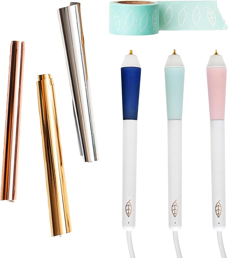 We R Memory Keepers Foil Quill Freestyle Starter Kit - Multi Color Crafting Pens with Foil Rolls and Tape - Image 1