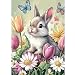 KTHOFCY 5D DIY Diamond Painting Kits for Adults Rabbit Butterfly Flower Full Drill Embroidery Cross Stitch Crystal Rhinestone Paintings Pictures Arts Wall Decor Painting Dots Kits 118X157 inch - Image 2