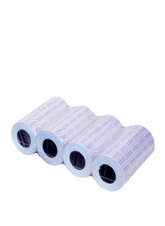ATLAS 20-Piece Price Label Roll Set White/Red  - Image 1