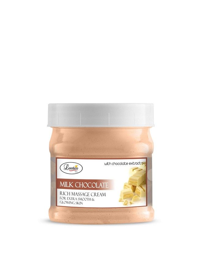 LUSTER Milk Chocolate Rich Facial Massage Cream; Instant Glow & Skin Nourishes; Facial & Body Massage Cream For Men & Women; (Paraben & Sulfate Free)500Ml - Image 3