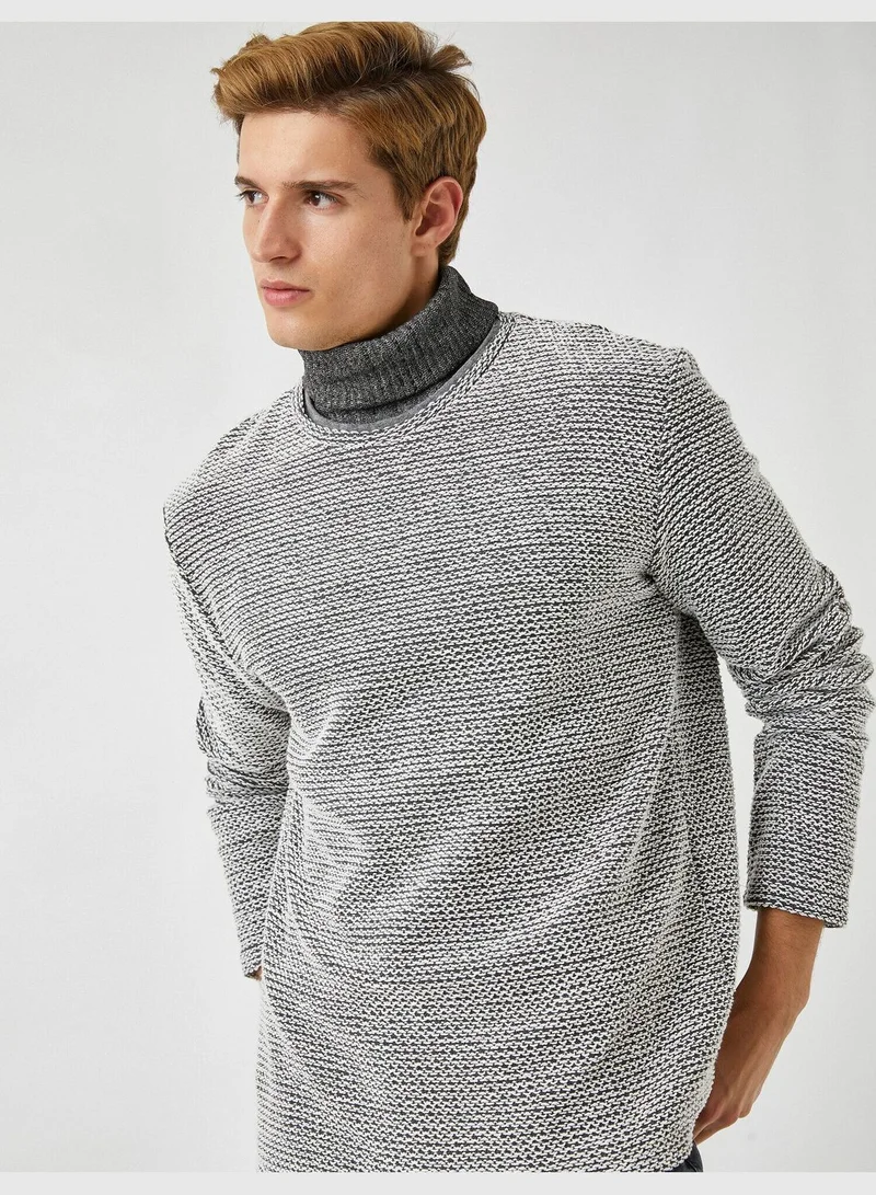 كوتون Slim Fit Crew Neck Sweater