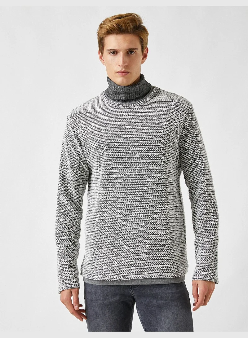 كوتون Slim Fit Crew Neck Sweater