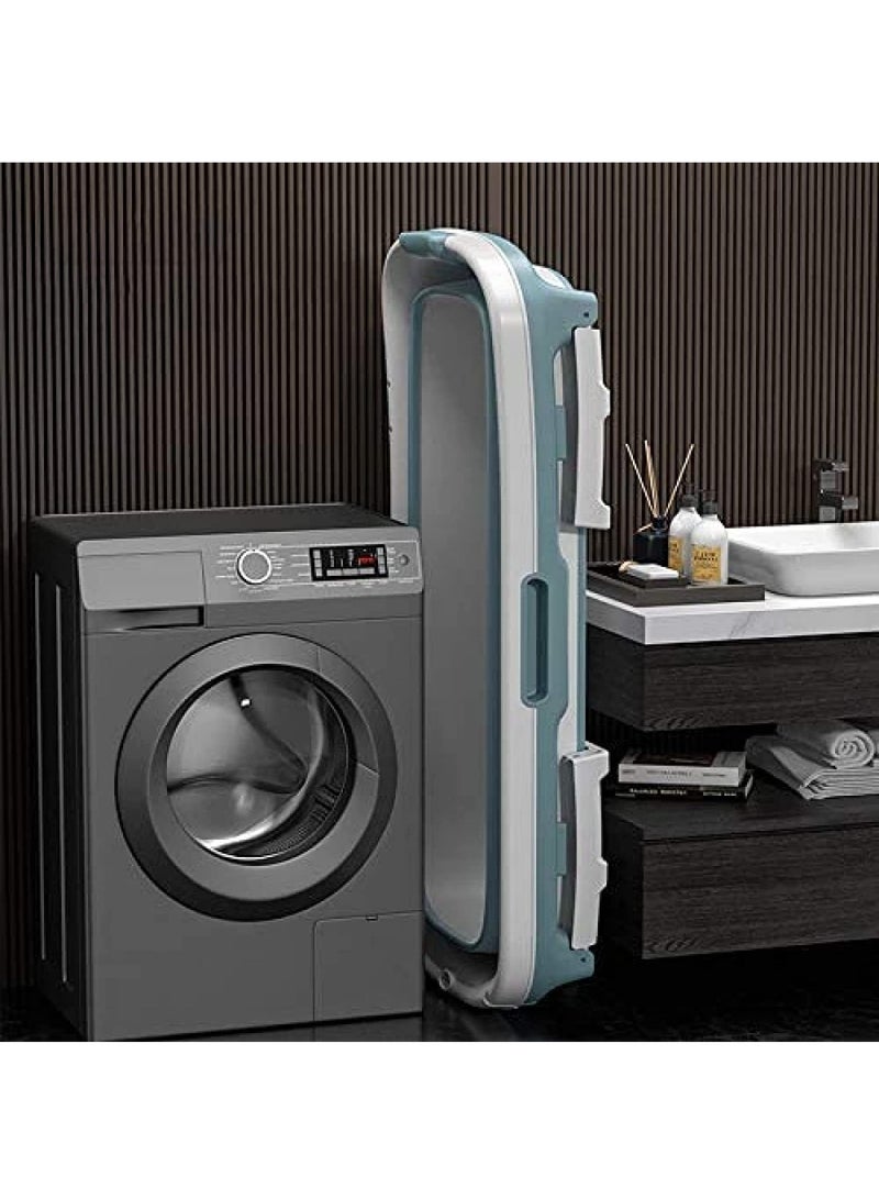 DubaiGallery Folding Bathtub, Large Portable Bathtub for Children/Toddlers Massage Relax Body Universal Soaking Barrel Spa Bath Tub with Lids - Image 4