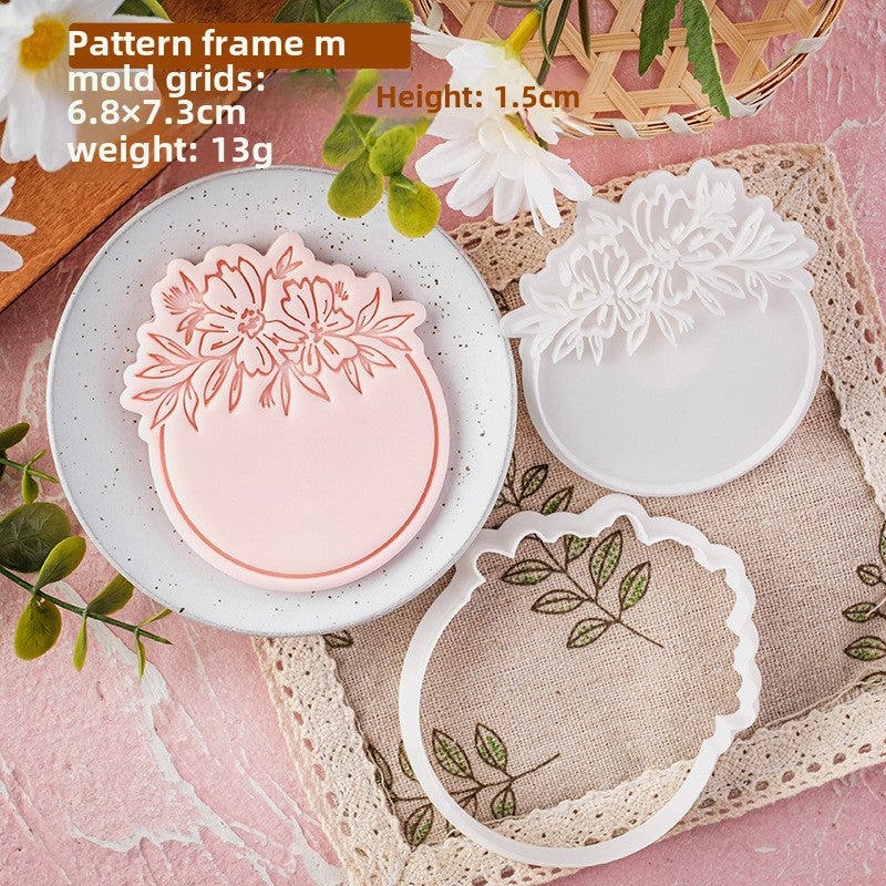 Korean Style Fondant Cookie Mold for Wedding PC0674-Pattern Frame M