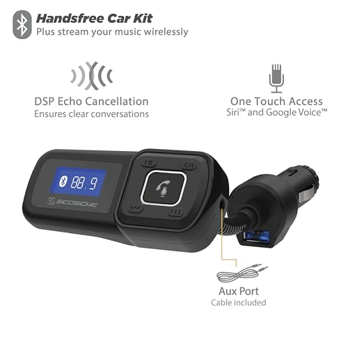 Scosche BTFM BTFREQ Universal Bluetooth Handsfree Car Kit with FM Transmitter for Vehicles - Image 2