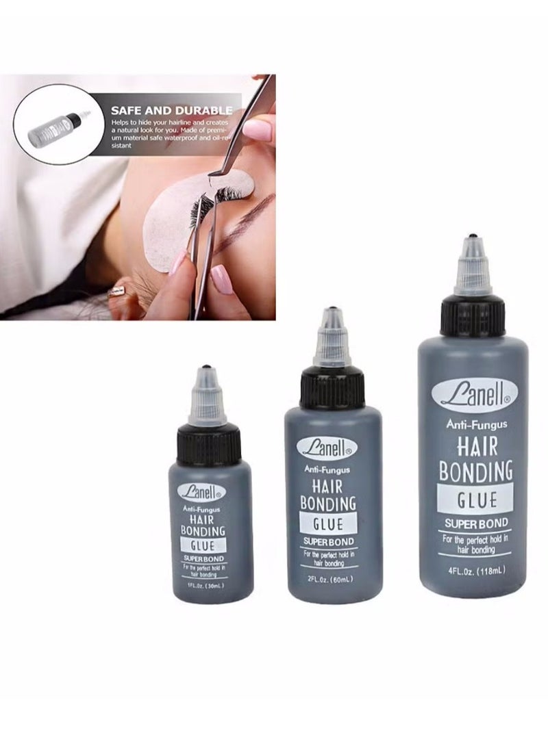 Lanell Antifungal Hair Bonding Glue Super Bonding, Perfectly Holds Hair 30ml (packaging varies)