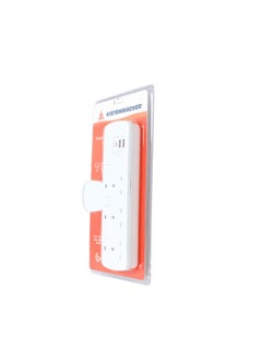 KISTENMACHER Kistenmacher  3-Way 2 x USB 1 x USB-C Multi-Outlet Socket Adapter White  - Image 2