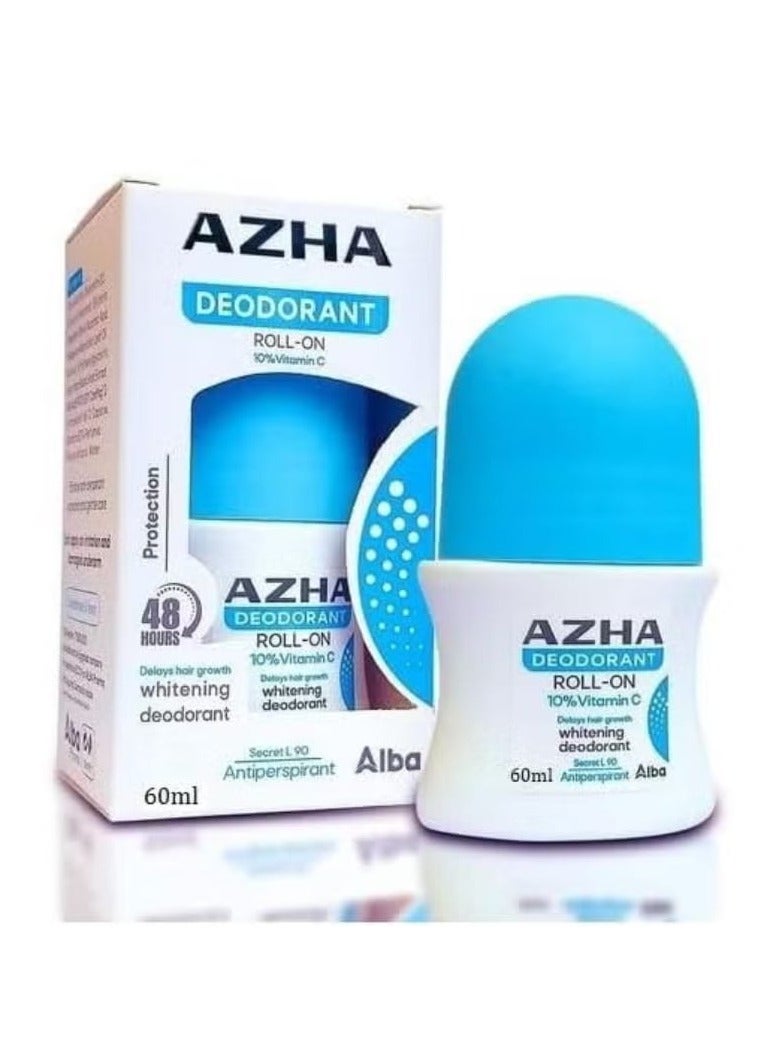 AZHA Roll-On Whitening Deodorant Deep Purple Delays Hair Growth 60ml - Image 1