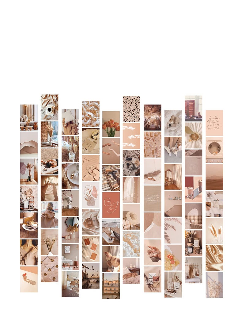 SYOSI - Vintage Wall Collage Kit, Botanical Wall Collage Cards, Trendy Small Poster, Aesthetic Pictures, for Dorm, Bedroom Decor for Teens Boys Girls, Gift for Party, Birthday, Graduations (70Pcs) - Image 1