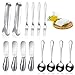 Patelai Patelai 14 Pieces Cheese Butter Spreader Knives Set Stainless Steel Cheese Slicer Butter Spreader Knives with Stainless  - Image 2