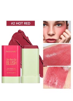 ibcccndc Blush Stick, Blush Cream for Cheeks Eyes Lips,Blush in Natural with Waterproof Sweat-Resistant, Tinted Solid Stick with Long Lasting, Nude Makeup Multi-Use Color Stick Creamy Blush  - Image 3