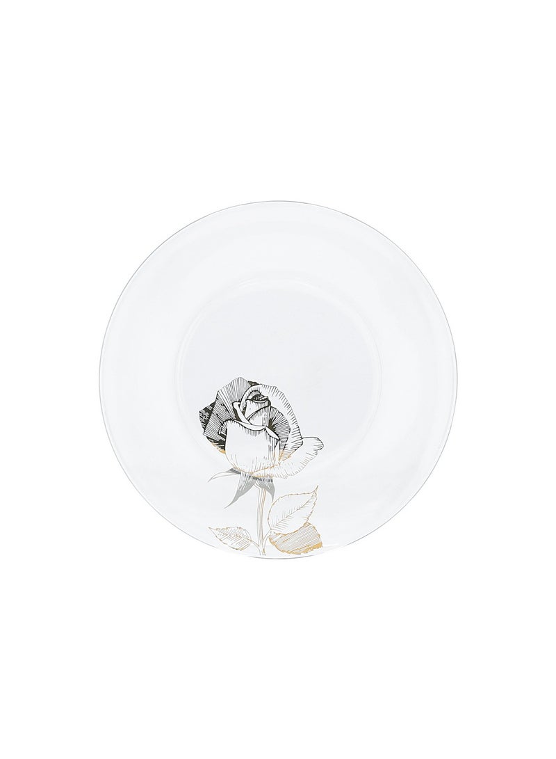 La Mesa 20Pcs Porcelain Dinner Set Serve 6 Person Gold Roses Pattern - Image 5