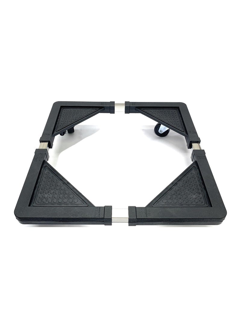 BLOOMING TIME Stainless Steel Washing Machine And Refrigerator Stand with adjustable wheels (60*60-80*80cm) - Image 5