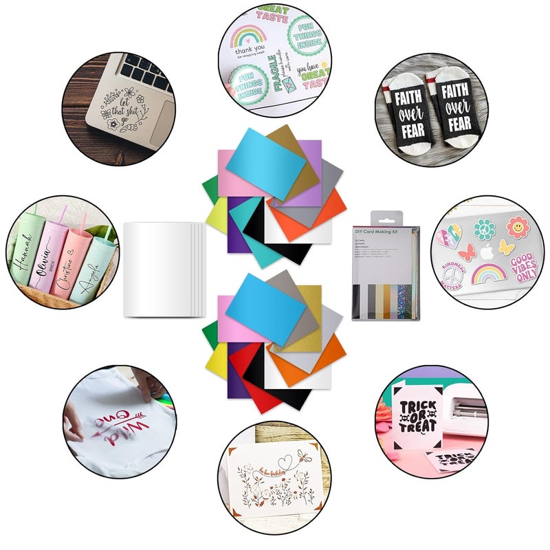 LOPASA مجموعة البداية من لآلة Cricut Joy Xtra، حزمة إضافية للمبتدئين، إكسسوارات ومستلزمات مقاس 8.5 × 12 إضافي للمبتدئين، جميع الأدوات والمواد الأساسية (الحزمة الكاملة) - Image 3