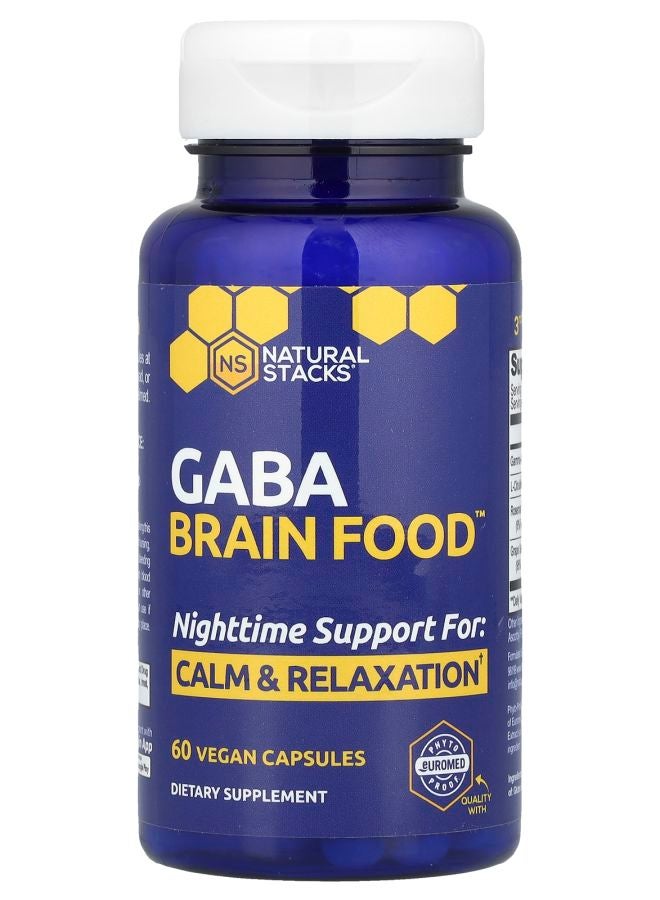 Natural Stacks غذاء دماغ غابا™ 60 كبسولة نباتية - Image 1