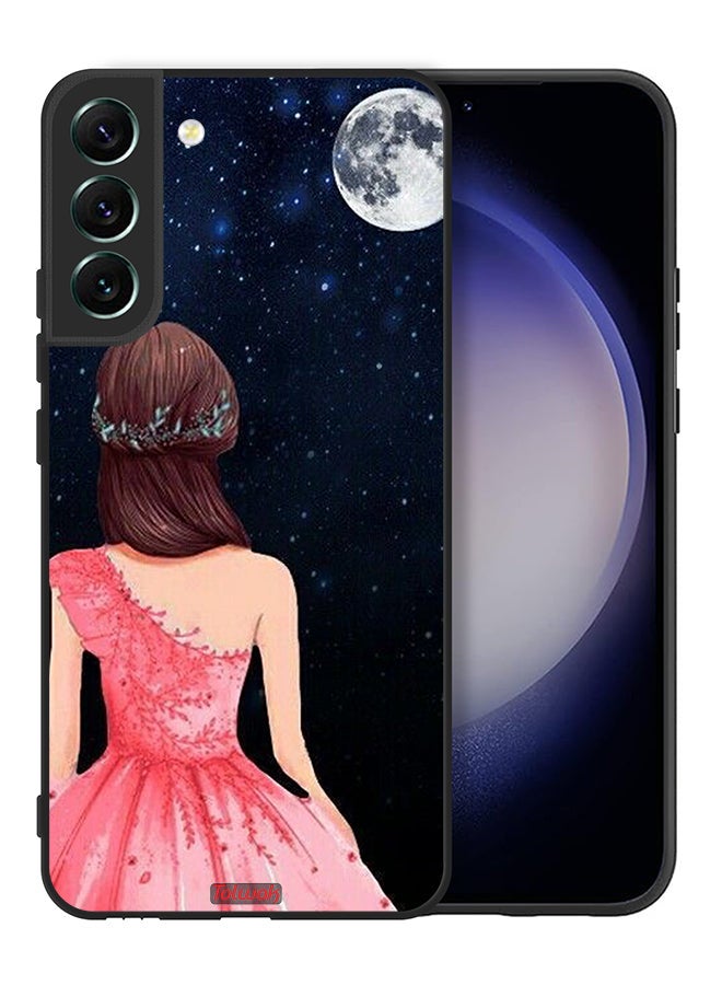 Tolwak Samsung Galaxy S22 Plus 5G Protective Case Cover Girl And Moon Art - Image 2