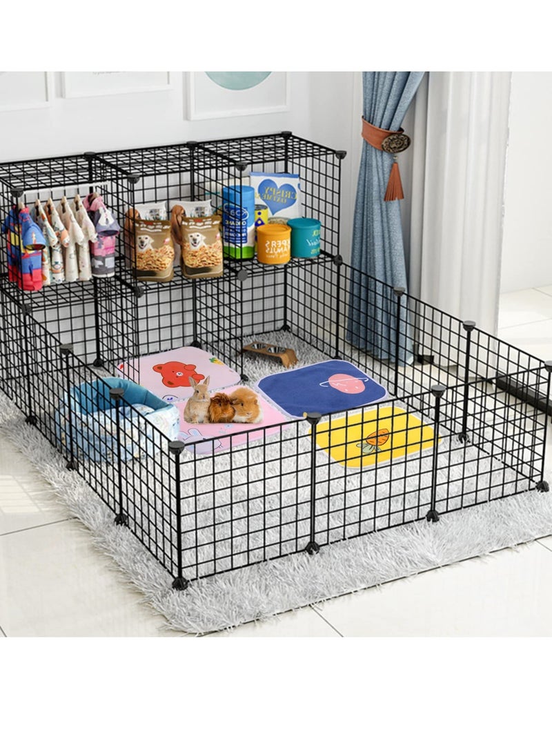 Generic - 4 Washable Fleece Cage Liners for Hamsters and Rabbits Super Absorbent Anti Slip Pee Pads - Image 1