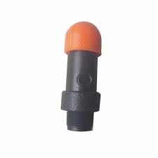 3 piece Air Release Valve 34 inch Black and Orange Plastic Construction - Image 2