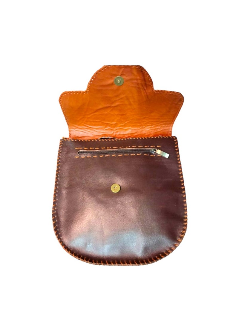 Sheer Fashionable Leather Crossbody Bag  - Image 2