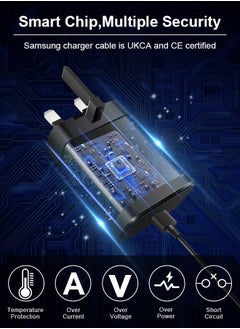 Xoopla 45W Type C Super Fast Charger for Samsung Phone,PD 3.0 USB C Charger Compatible for Samsung Galaxy S24 23 Series/Z Fold 6 5  /Z Flip 6 /Galaxy Tab S9 and More Android Cell Phone,Travel Charger Adapter with 6.6FT 5A Data Cable UK Plug  - Image 5