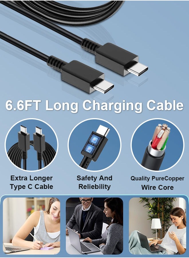 Xoopla - 45W Type C Super Fast Charger for Samsung Phone,PD 3.0 USB C Charger Compatible for Samsung Galaxy S24 23 Series/Z Fold 6 5  /Z Flip 6 /Galaxy Tab S9 and More Android Cell Phone,Travel Charger Adapter with 6.6FT 5A Data Cable UK Plug - Image 1