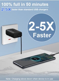 Xoopla 45W Type C Super Fast Charger for Samsung Phone,PD 3.0 USB C Charger Compatible for Samsung Galaxy S24 23 Series/Z Fold 6 5  /Z Flip 6 /Galaxy Tab S9 and More Android Cell Phone,Travel Charger Adapter with 6.6FT 5A Data Cable UK Plug  - Image 4