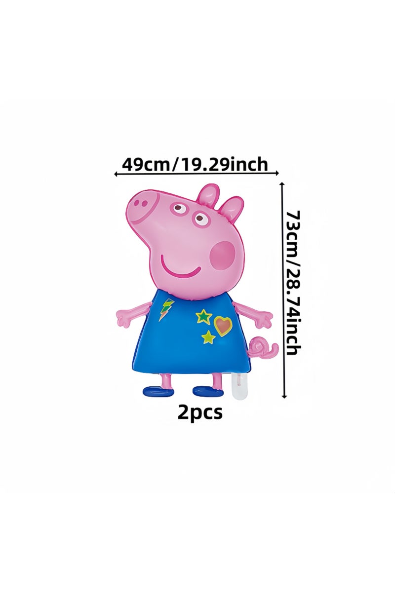 Other Other 2pcs 2pcs Peppa Pig Peggy George Pig Balloon Pajamas Combination Package Birthday Party