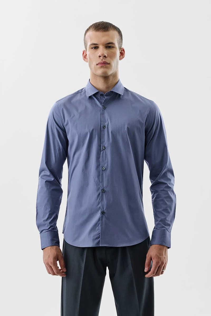 Snitch Grey Estonia Stretch Luxe Shirt for Men | Best Price UAE