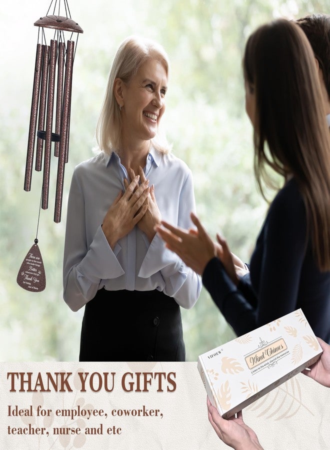 vifoew Thank You Gifts for Women Men, 32" Wind Chimes Thank You Gift, Appreciation Gifts for Employee Coworkers Pastor Teachers Colleague, Thanksgiving Day Hostess Gift for Family Friends, Home Decor - Image 2