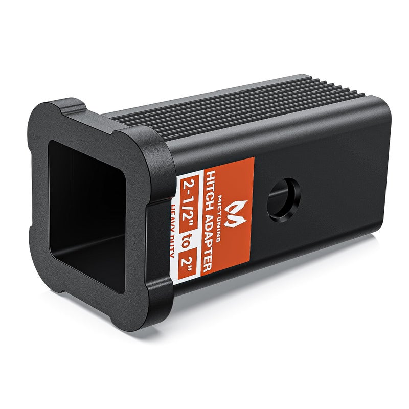 MICTUNING 212 Inch Class V to 2 Inch Class III and IV Trailer Hitch Receiver Adapter Reducer 25 Inches to 2 Inches Sleeve Convertor