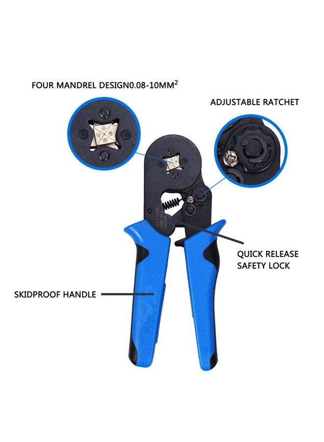 Ferrule Crimping Tool Kit, Ferrule Crimper Plier with 1200pcs Wire Ferrules Kit Wire Ends Terminals, 0.08-10mm² - Image 2