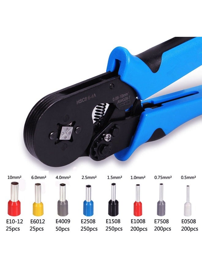 Ferrule Crimping Tool Kit, Ferrule Crimper Plier with 1200pcs Wire Ferrules Kit Wire Ends Terminals, 0.08-10mm² - Image 5