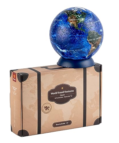 Pintoo Puzzles Pintoo 3D Puzzle Globe Classic Small 6 Earth Globe Decor with 240 Curved Puzzle Pieces Globes of The World for Unisex Adults Explorers Business Home Decoration A3751 - Image 1