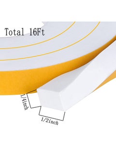 Generic Strong Adhesive Weather Stripping, Seal Foam Tape,High Density Weatherproof Weather Stripping Door Seal,Self-adhesive Foam Strips for Doors and Windows with Single-sided Adhesive Foam  - Image 2