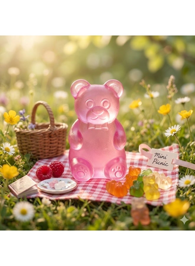 Squishy Teddy Bear  Needoh | Jelly Teddy Bear | Gummy Bear Squishy | Stress Relief Squeeze Bear | Gel Bear Toy | Transparent Squishy Bear | Clear Rubber Teddy Bear | Stress Relief Fidget Toy | Squeeze Bear Toy | Squishy Teddy Bear for Kids & Adults - Image 1
