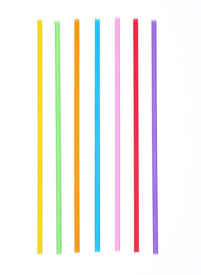 YAOSHENG 200-500 Pcs Colorful Disposable Drinking Plastic Straws.(7.87 inch Length, 0.236 inch Diameter,)-7Colors (200) - Image 2