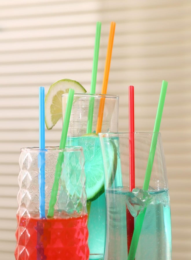 YAOSHENG 200-500 Pcs Colorful Disposable Drinking Plastic Straws.(7.87 inch Length, 0.236 inch Diameter,)-7Colors (200) - Image 4