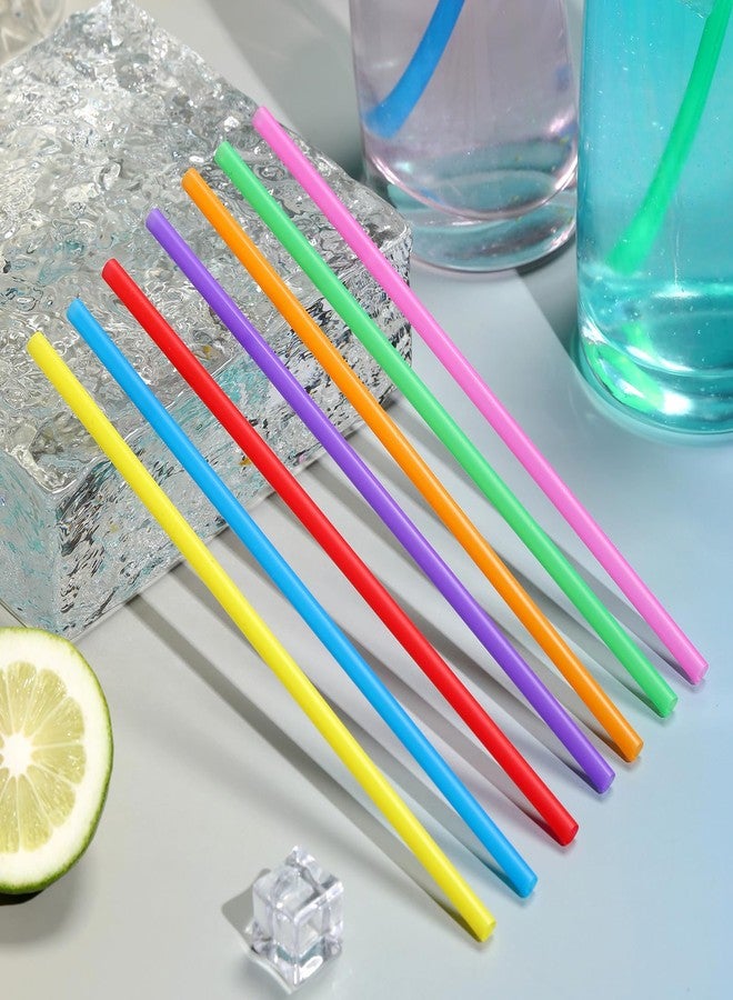YAOSHENG 200-500 Pcs Colorful Disposable Drinking Plastic Straws.(7.87 inch Length, 0.236 inch Diameter,)-7Colors (200) - Image 5