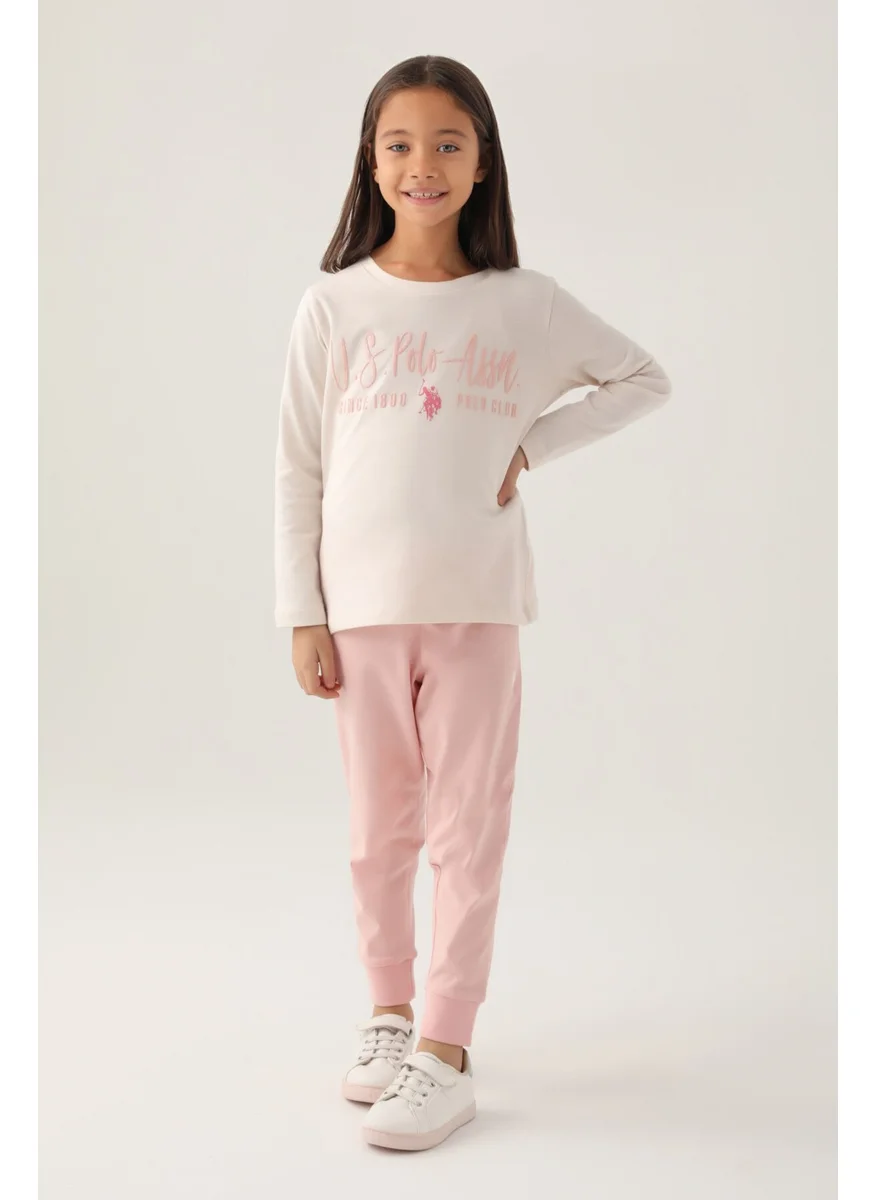 U.S. Polo Assn. Girls' Two-Piece Vanilla