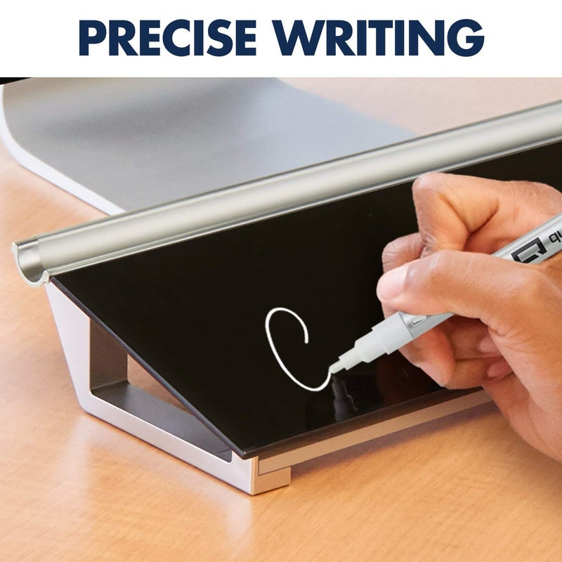 Quartet Glass Dry Erase Markers, Whiteboard Markers, Fine Tip, White and Neon Colors, 6 Pack (79558Q) - Image 4