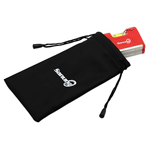 Sanung 2 Pieces Mini Magnetic Horizontal Vertical Pockets Spirit Levels with Keychain Magnetic Pocket Levels with Storage Bag Magnet Spirit Bubble Leveler for Determining Horizontal Vertical Plane - Image 4