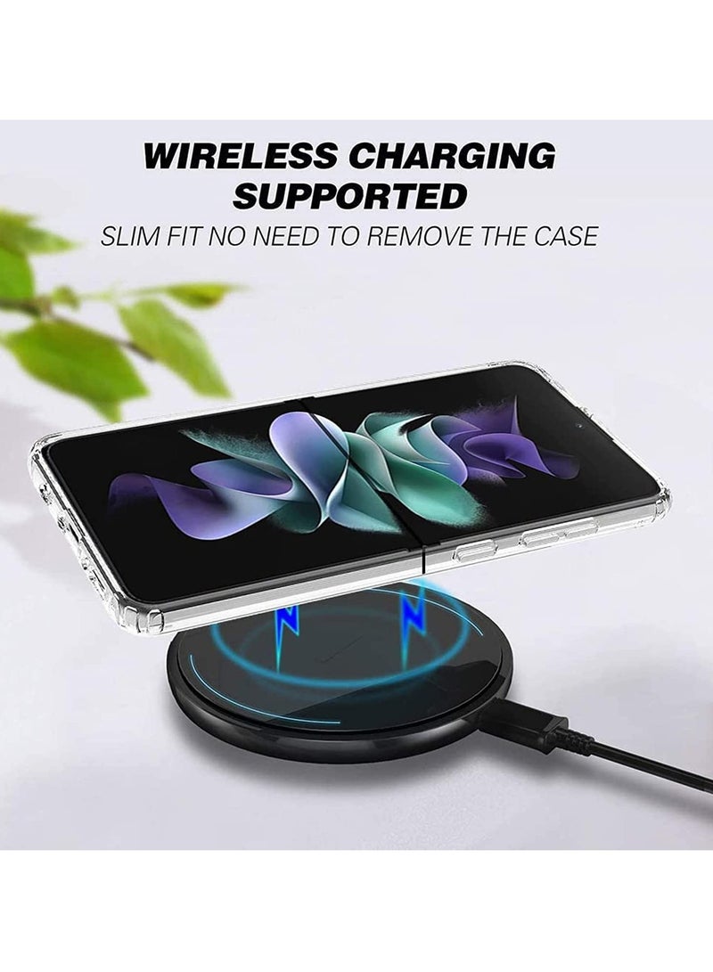 إلترازون Samsung Galaxy Z Flip 4 Clear Case, Z Flip 4 Crystal Clear Slim Fit Phone Cover Soft - Image 4