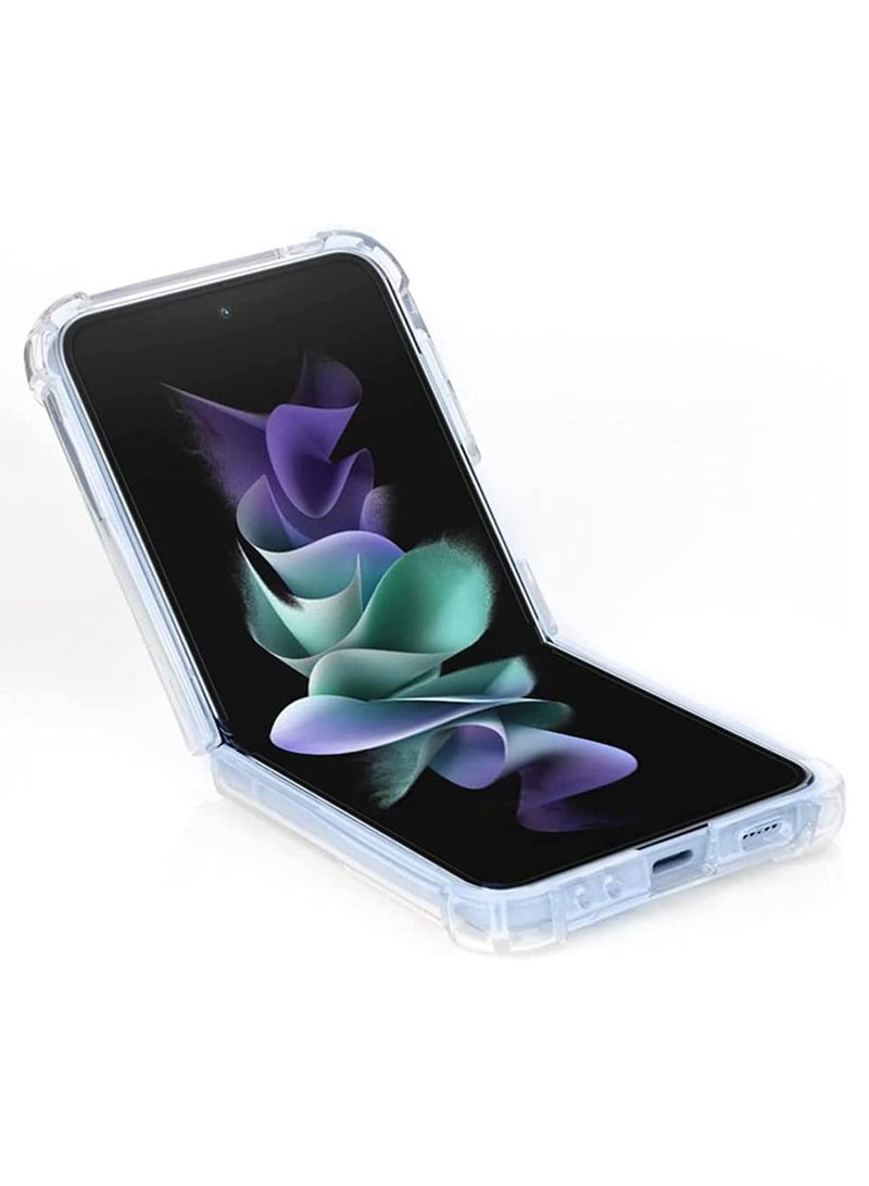 إلترازون Samsung Galaxy Z Flip 4 Clear Case, Z Flip 4 Crystal Clear Slim Fit Phone Cover Soft - Image 5