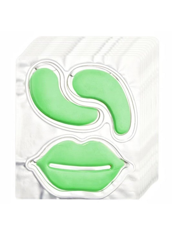 واي بي مجموعة من 10 قطع من لاصقات الصبار تحت العين وقناع مرطب للشفاه من YP - لاصقات الصبار تحت العين، قناع لتنقية خطوط العين للنساء كهدية - Image 1