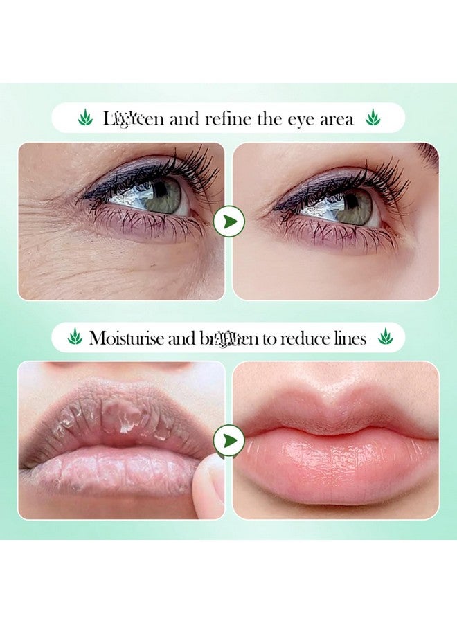 واي بي مجموعة من 10 قطع من لاصقات الصبار تحت العين وقناع مرطب للشفاه من YP - لاصقات الصبار تحت العين، قناع لتنقية خطوط العين للنساء كهدية - Image 5