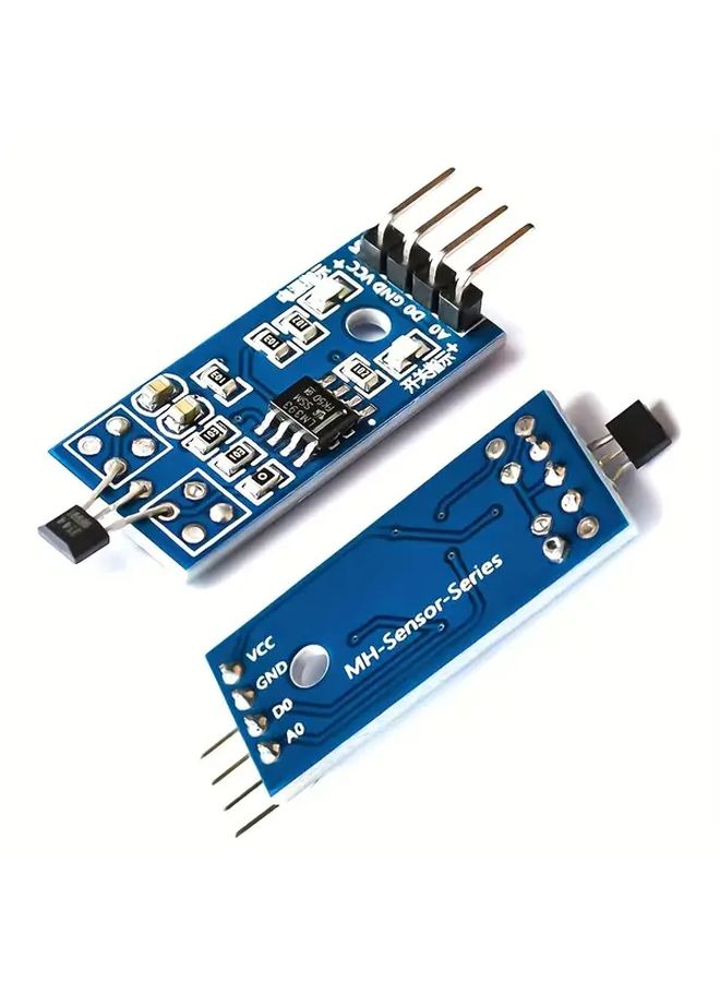 وحدة استشعار تأثير هول LM393 عالية السرعة الأزرق PP DIY لتطوير الروبوتات - Image 1