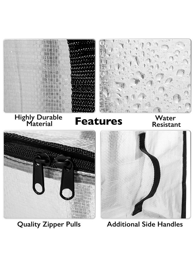 Peachjoy Oversized Moving Bags or Storage Bag – Large Moving Boxes with Backpack Straps, Zippers and Handles – Heavy-Duty Packing Bags for Moving, College Dorm, Decorations, 6 Pack  - Image 5