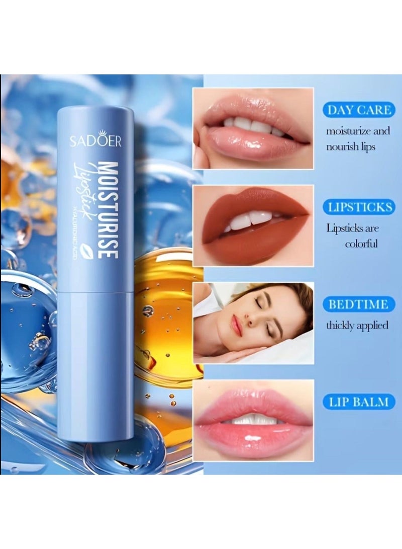 SADOER Hyaluronic Acid Moisturizing Tinted Lip Balm for Lip Base And Lip Mask - Image 3