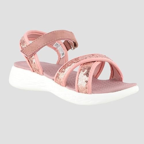 FUEL Fasion Sandals for Women Comfortable & Lightweight, Flexible & Breathable Flat Stylesh Sandal for ladies, Dailywear Footwear(Pink-2UK) - Image 2